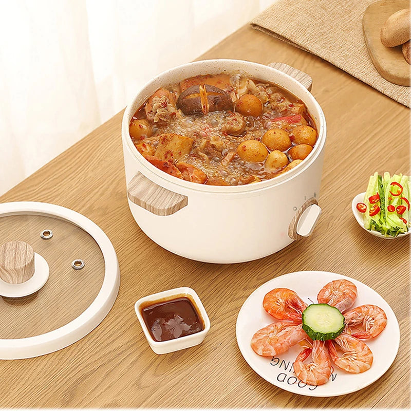 Multicooker Electric Cooker 1.5L Mini Rice Cooker 1-2 People Household Non-stick Hot Pot Electric Steamer Cooking Appliances