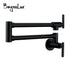 Pot Filler Faucet Wall Mount Matt Black Bagnolux Solid Brass Kitchen Swivel Spout Brushed Nickel Cold Water Only With Dual Swing