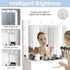 Makeup Vanity Desk with Mirror and 12 Lights 3 Color Modes Vanity Set with Large Mirror and Storage Stool